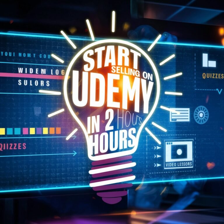 start selling on udemy